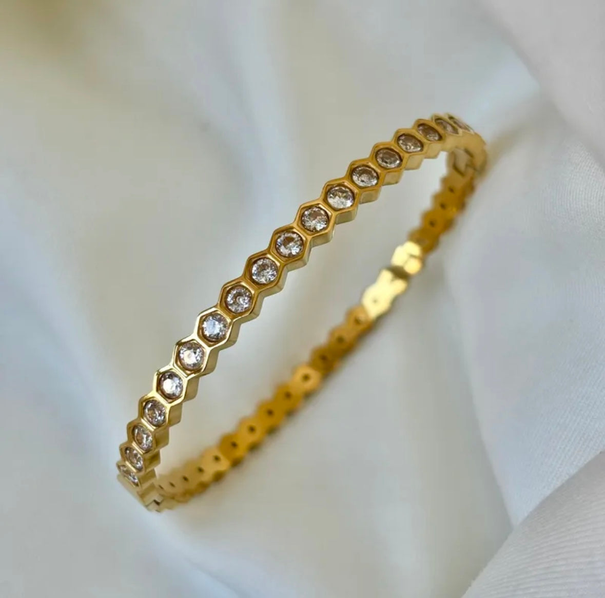 The Honeycomb Hex Bangle