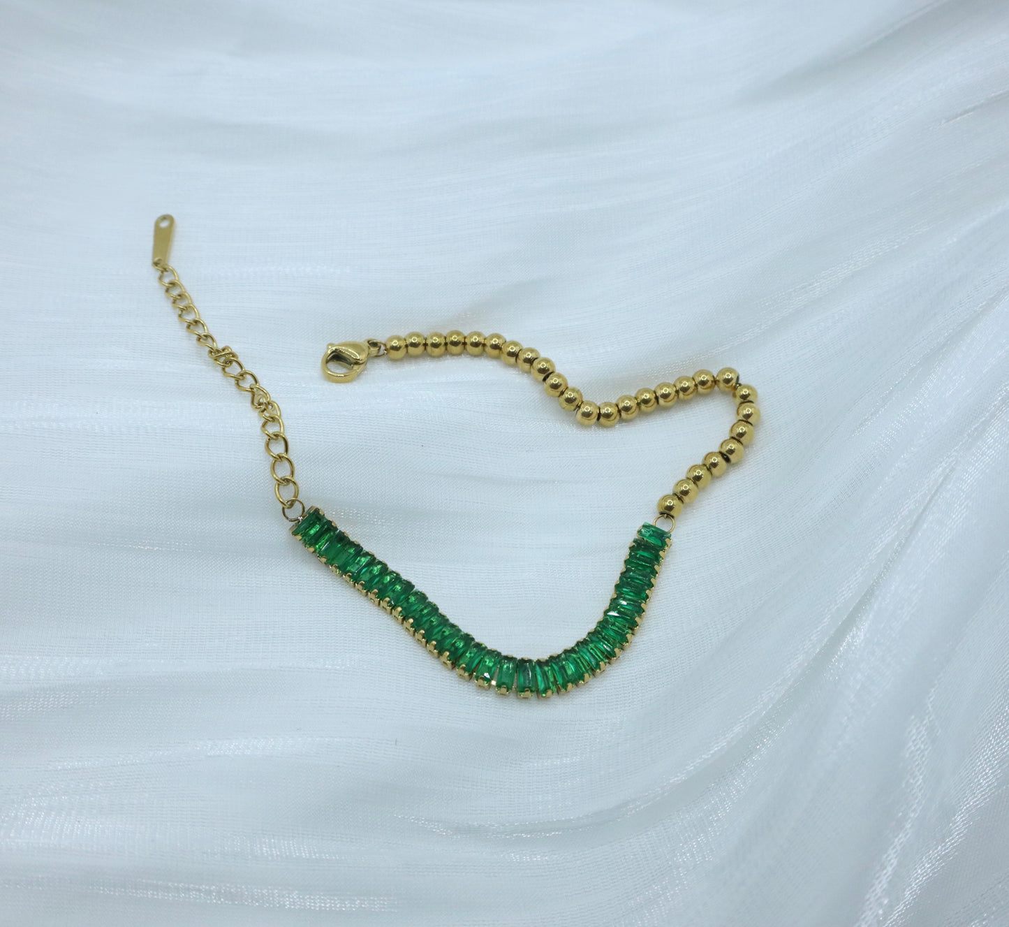 The Emerald Baguette Bracelet