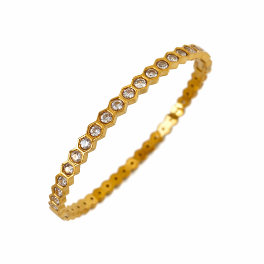 The Honeycomb Hex Bangle