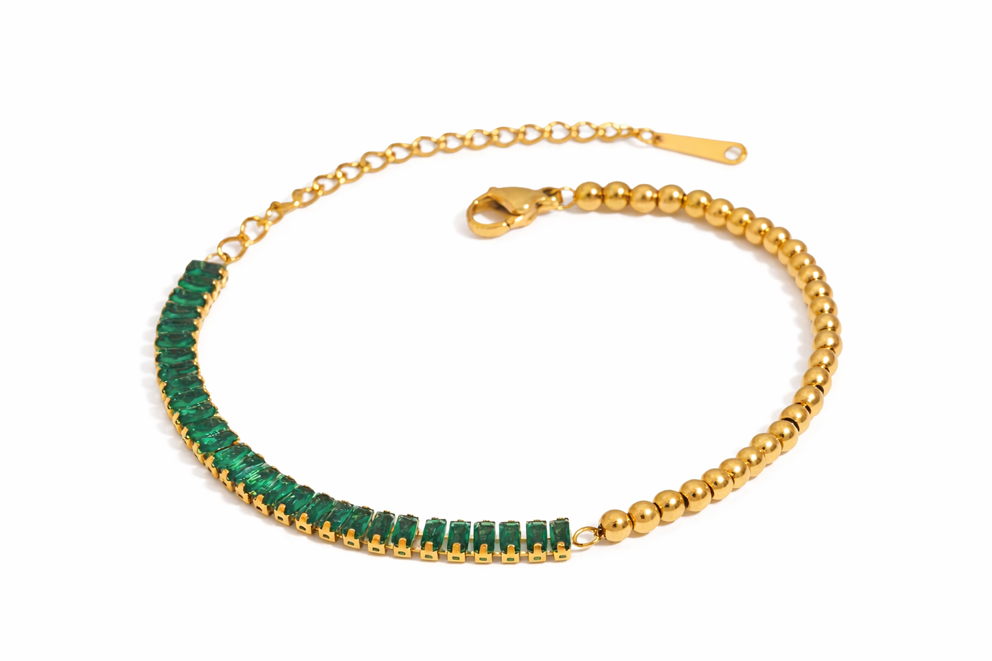 The Emerald Baguette Bracelet