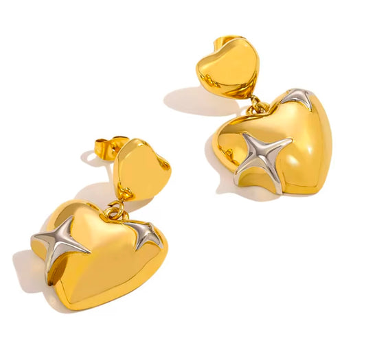 The Stellar Heart Earring