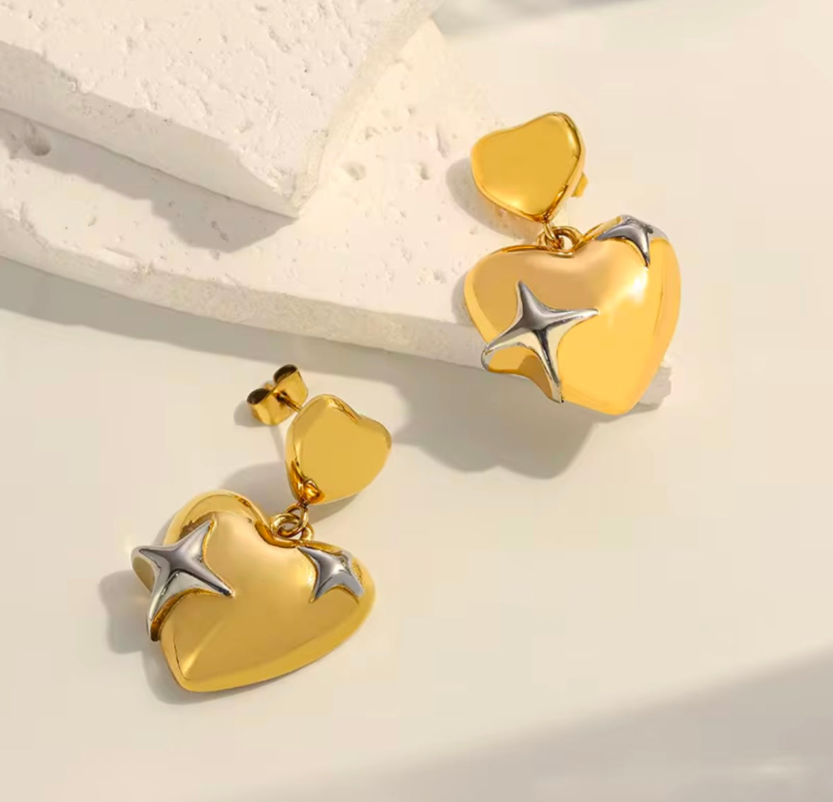 The Stellar Heart Earring