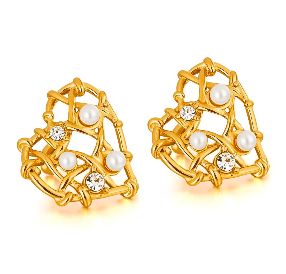 The Heart Web Earrings