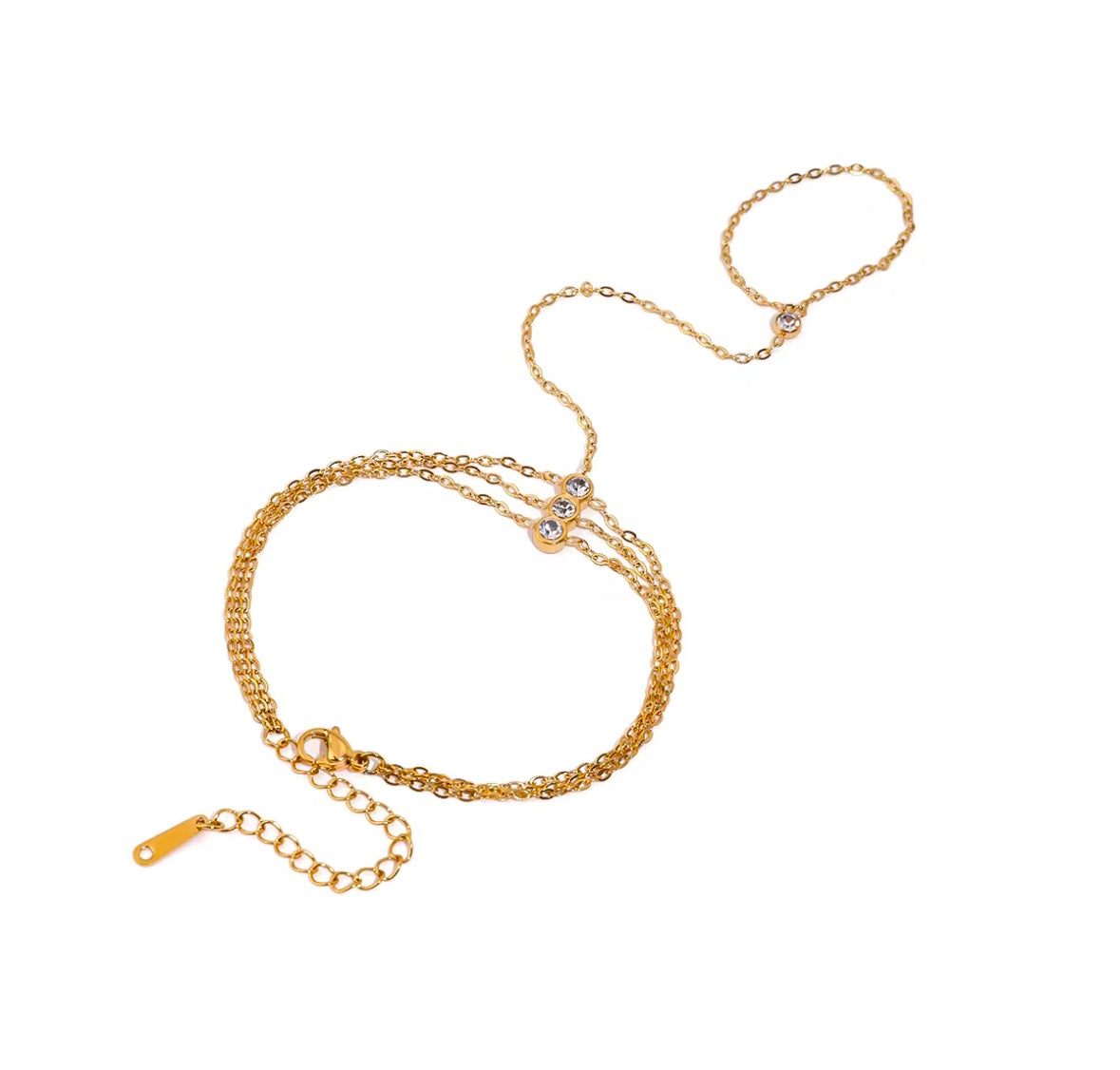 The Trinity Hand Chain
