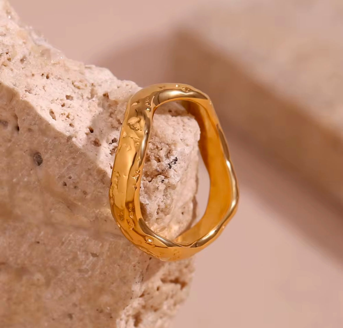 The Wave Textured Ring