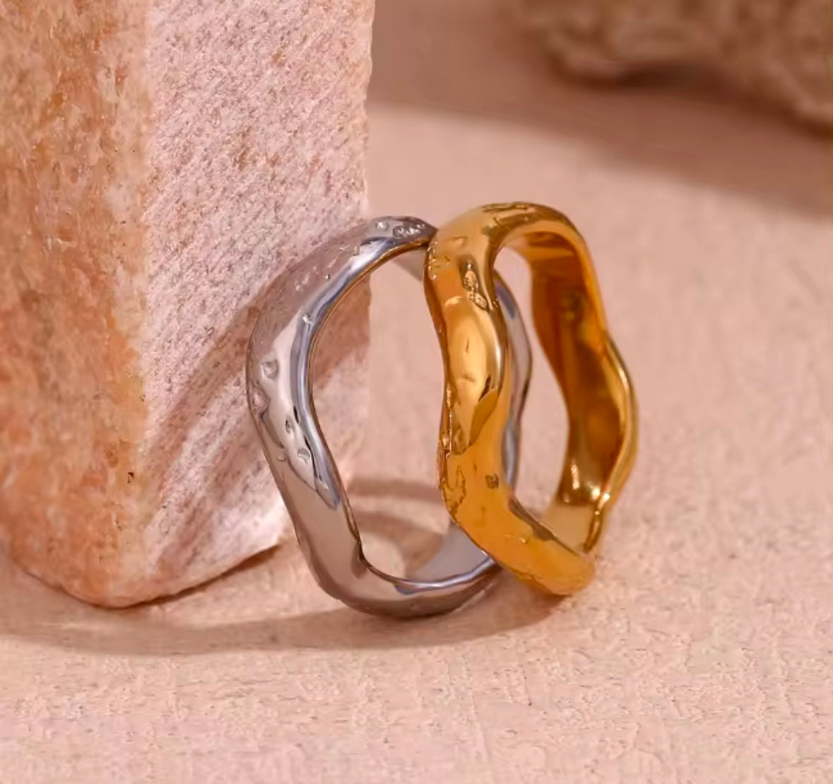The Wave Textured Ring