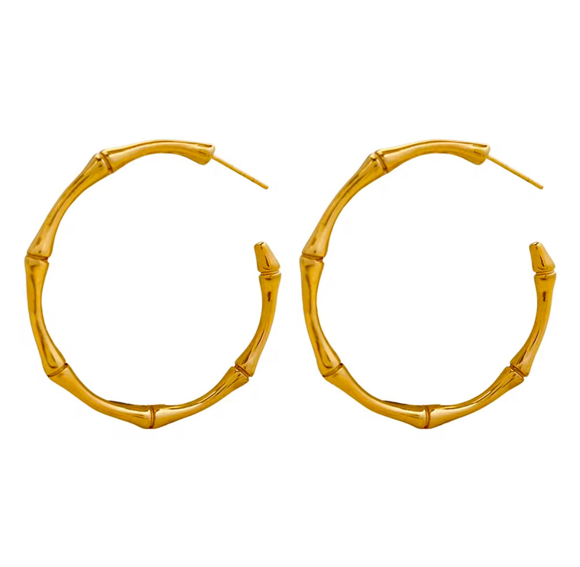 The Bamboo Bloom Hoops