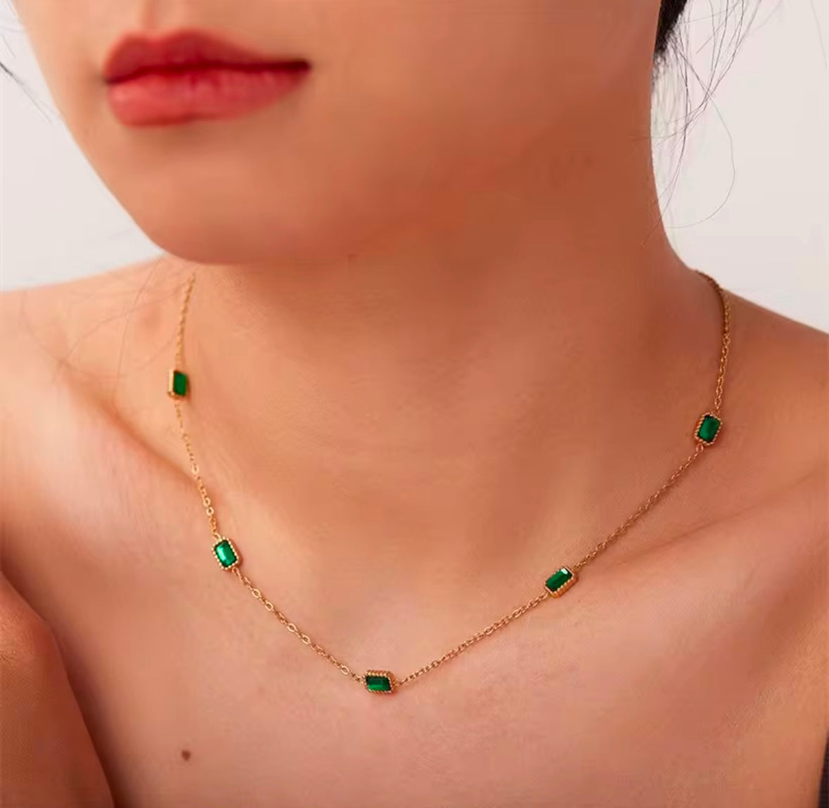 The Emerald Horizon Necklace