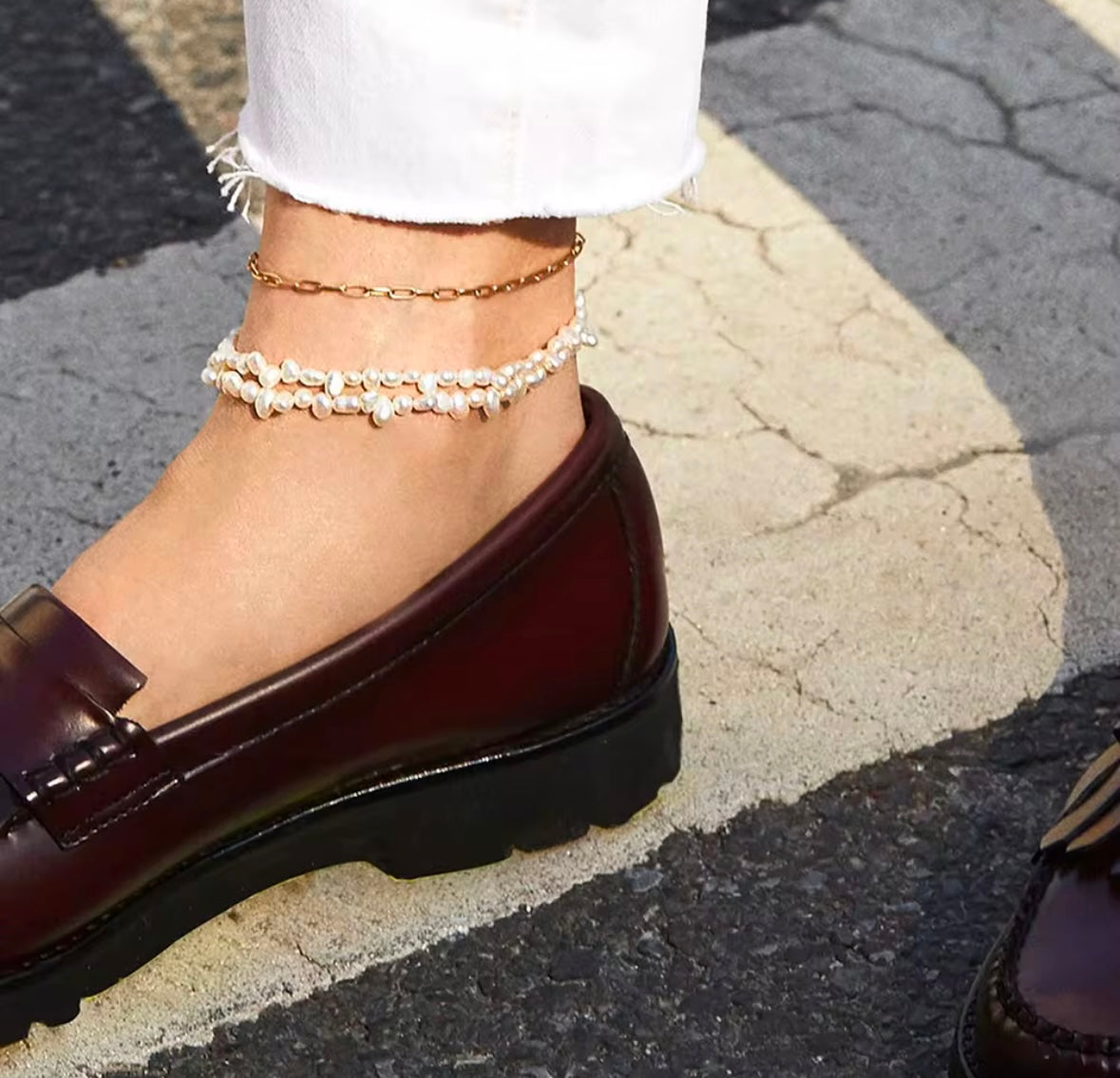 The Auria Paperclip Anklet