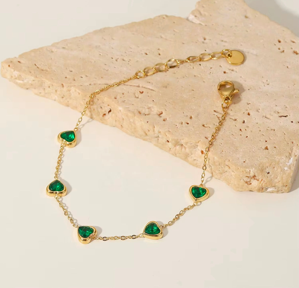 The Emerald Heartlight Bracelet