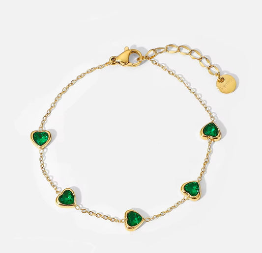 The Emerald Heartlight Bracelet