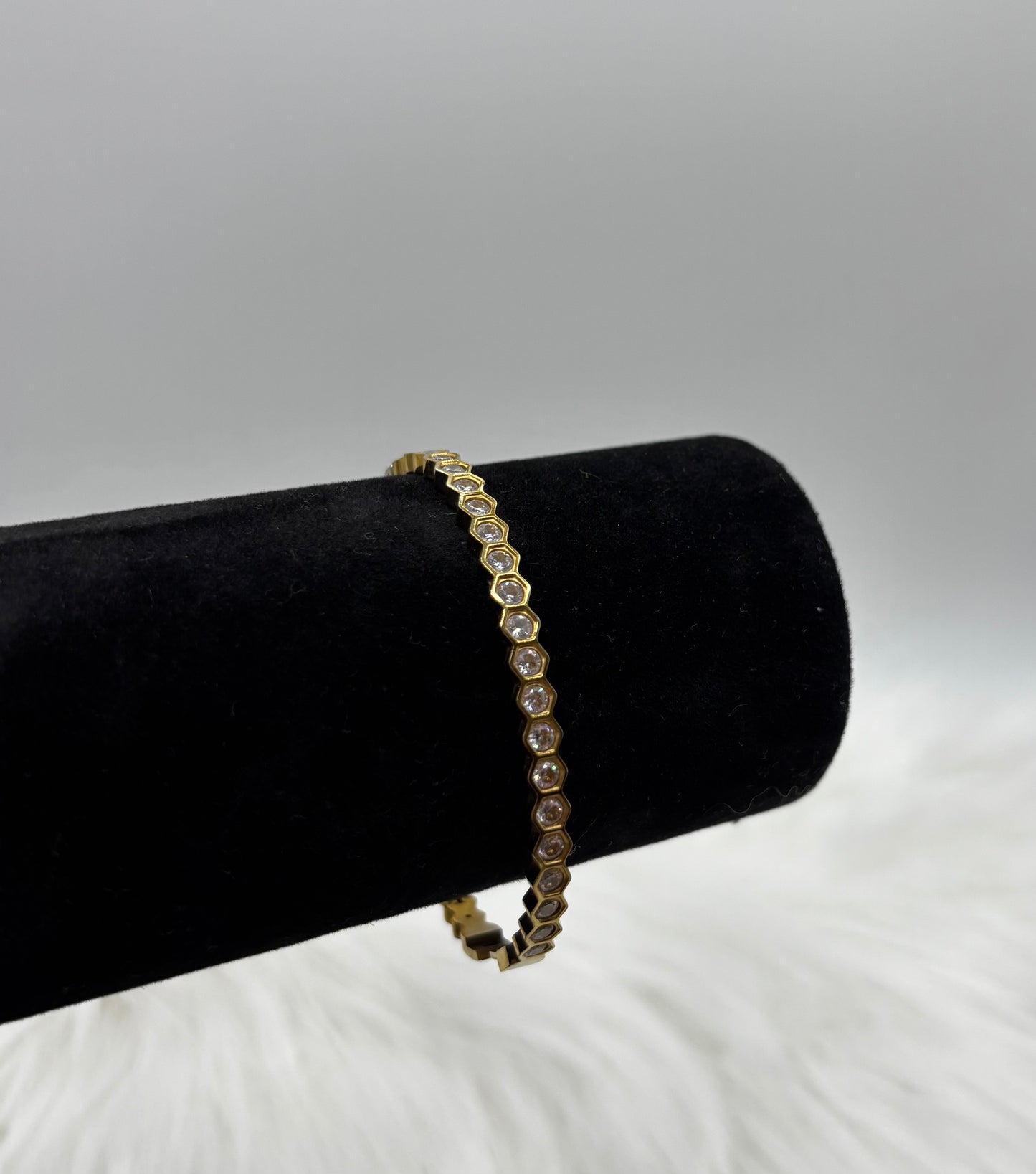 The Honeycomb Hex Bangle