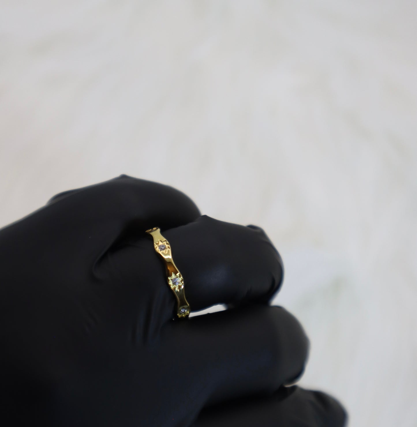 The Starlit Wave Ring