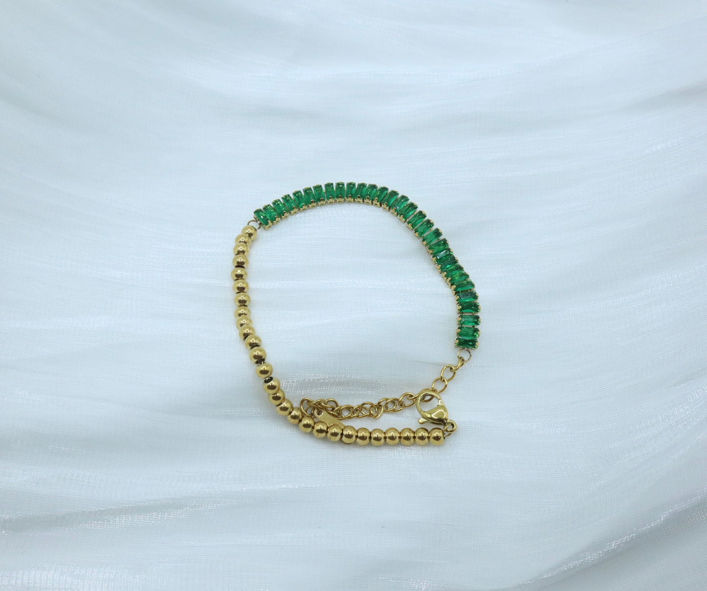 The Emerald Baguette Bracelet