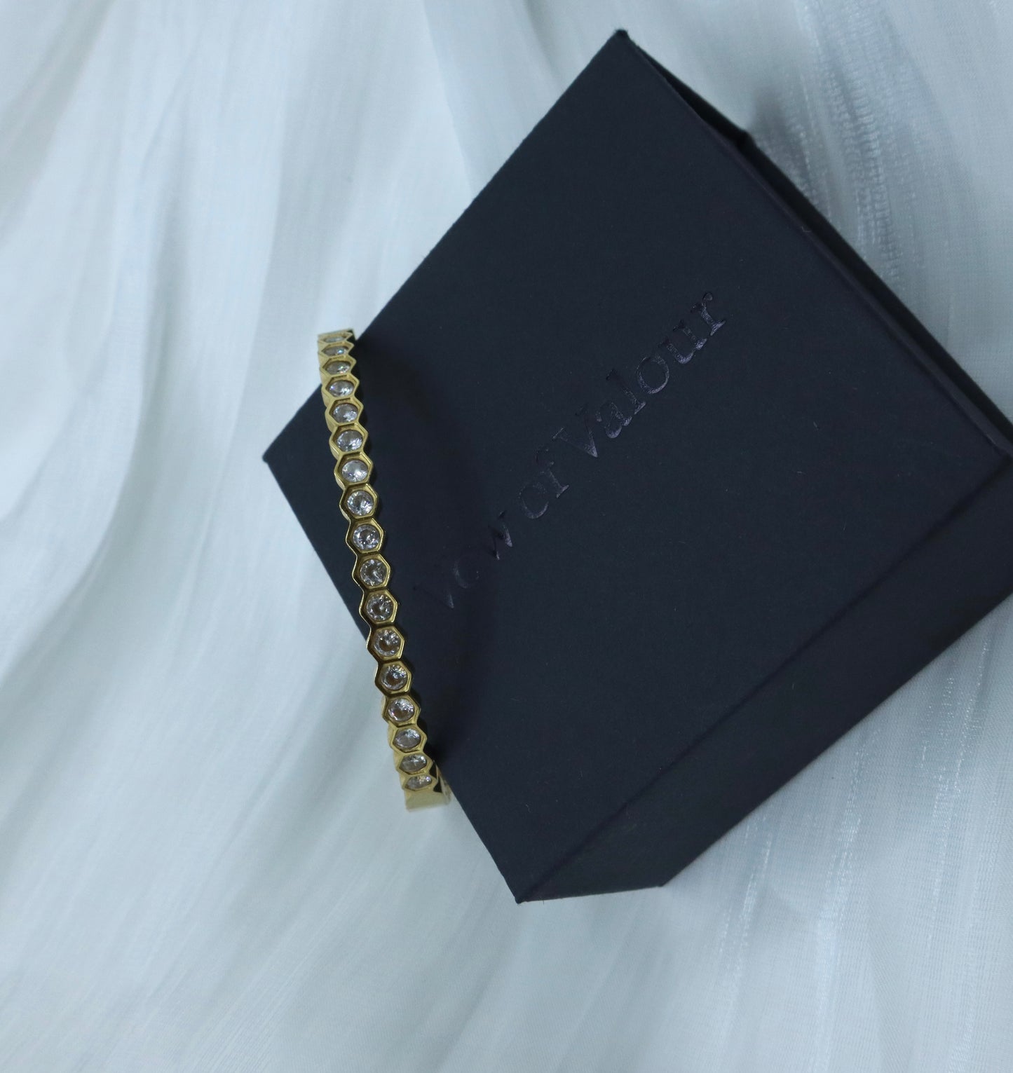 The Honeycomb Hex Bangle