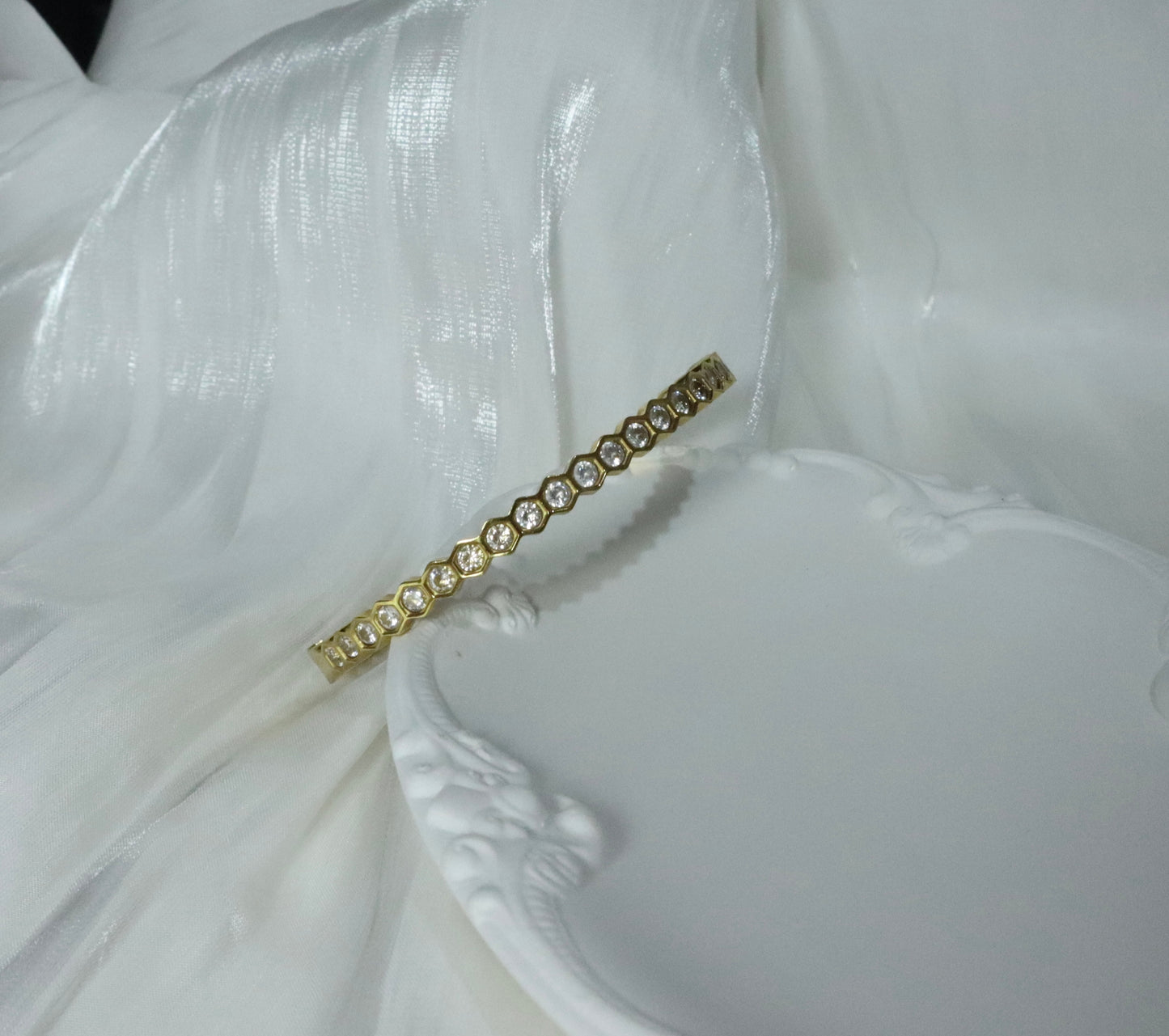The Honeycomb Hex Bangle